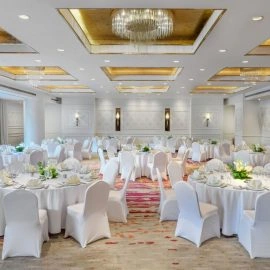 Ballroom set up for a banquet event at Sofitel Cairo Nile El Gezirah