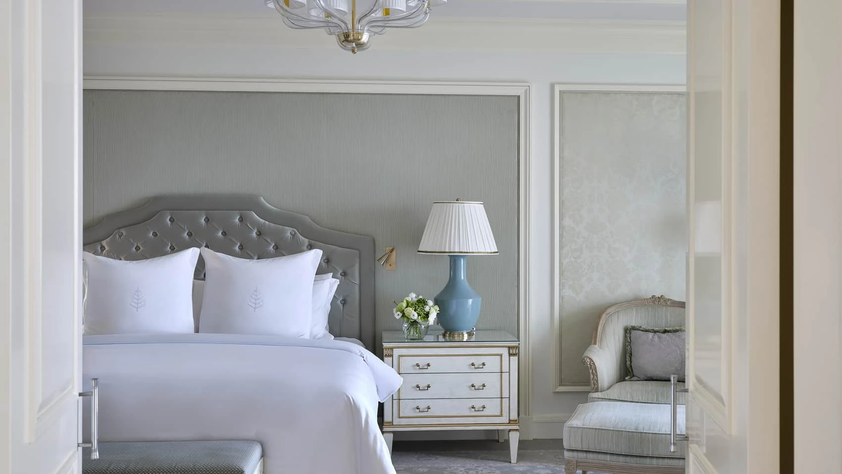 Bedroom nightstand detail at Four Seasons Nile Plaza Cairo