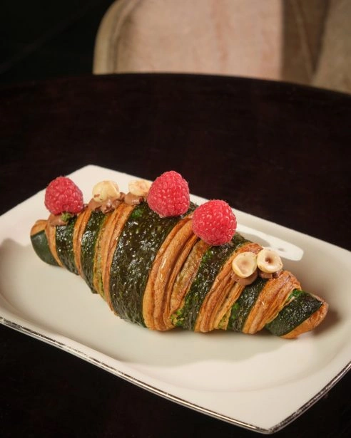 Pistachio croissant pastry served at Sofitel Cairo Nile El Gezirah