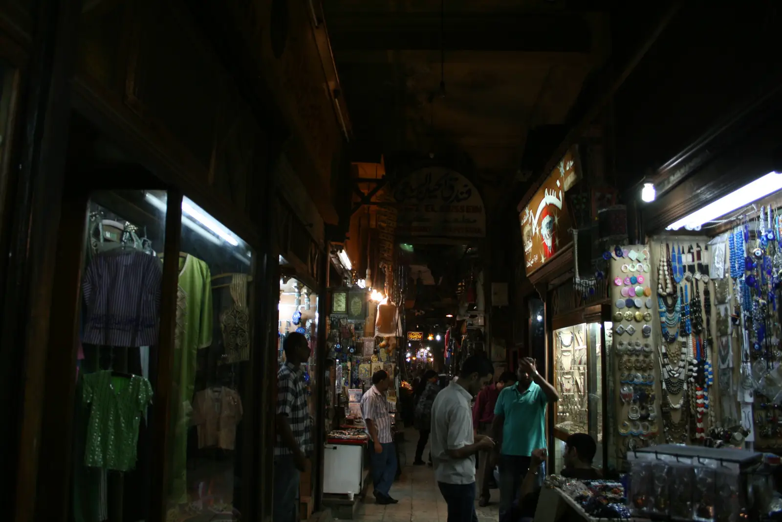 A market at Khan al Khalili in Cairo, Egypt