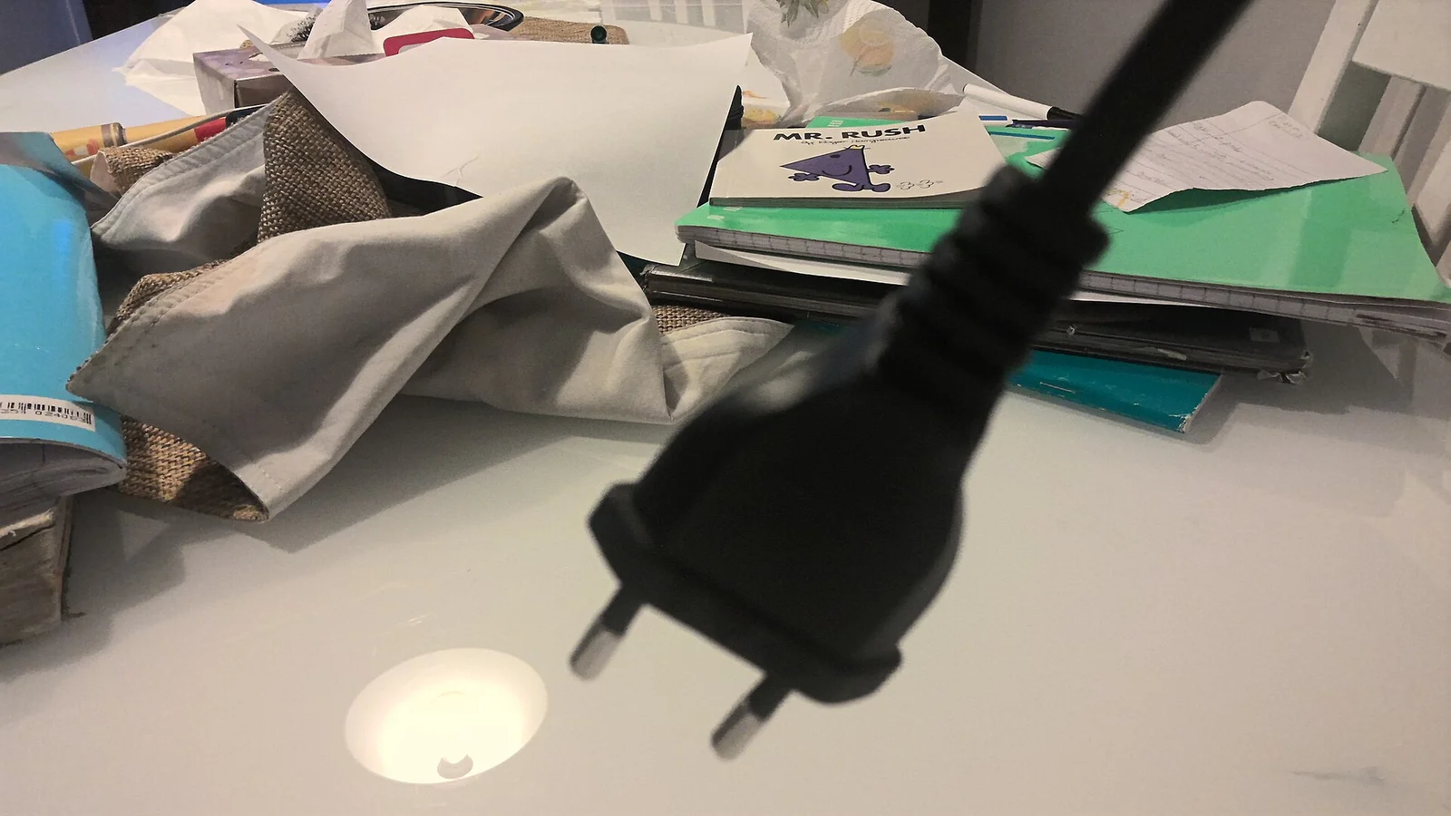 A Type C Europlug, one of the plug types used in Egypt