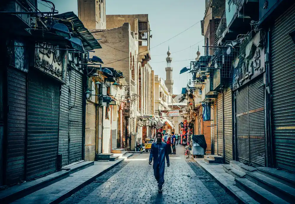 A market at Old Cairo in daylight