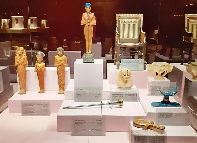 Ancient Egyptian artifacts displayed at Hurghada Museum