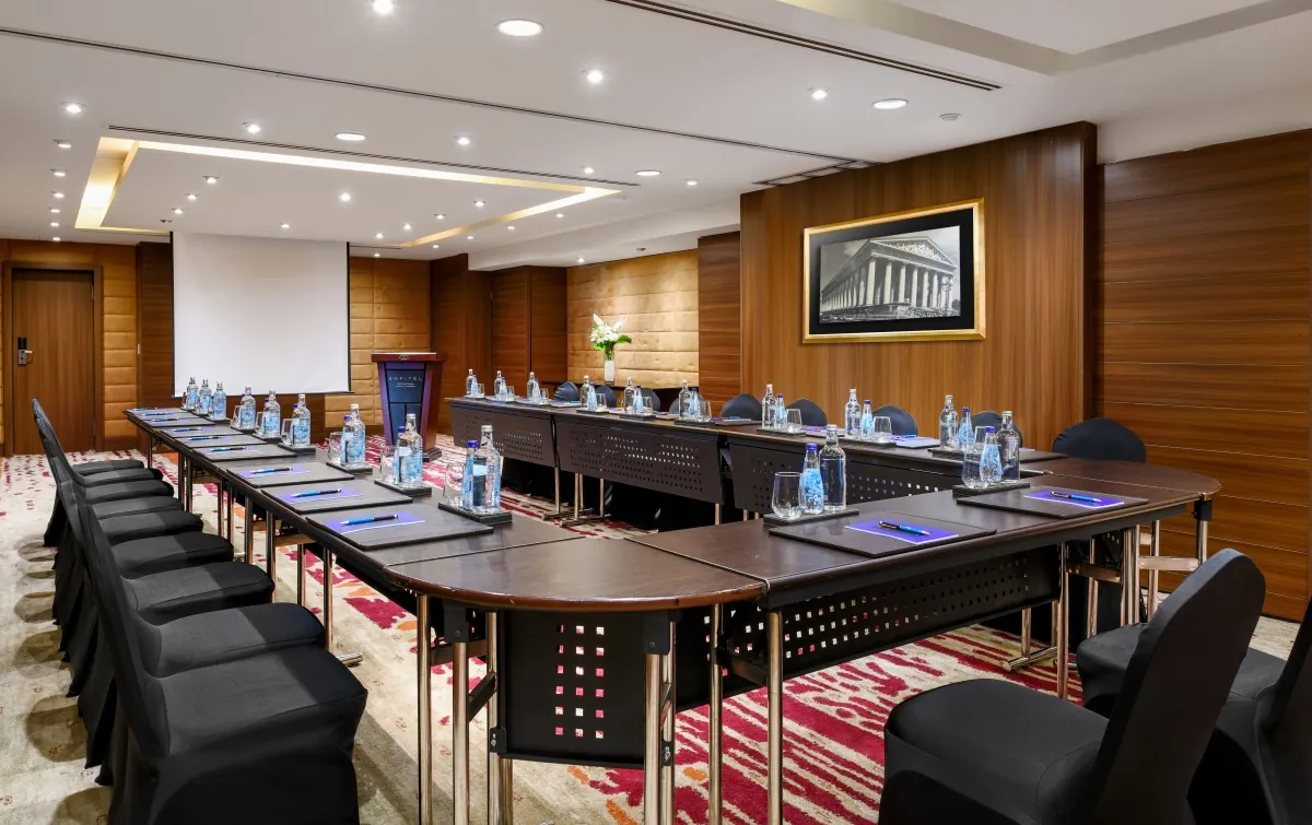 Boardroom at Sofitel Cairo Nile El Gezirah set up U-shape style