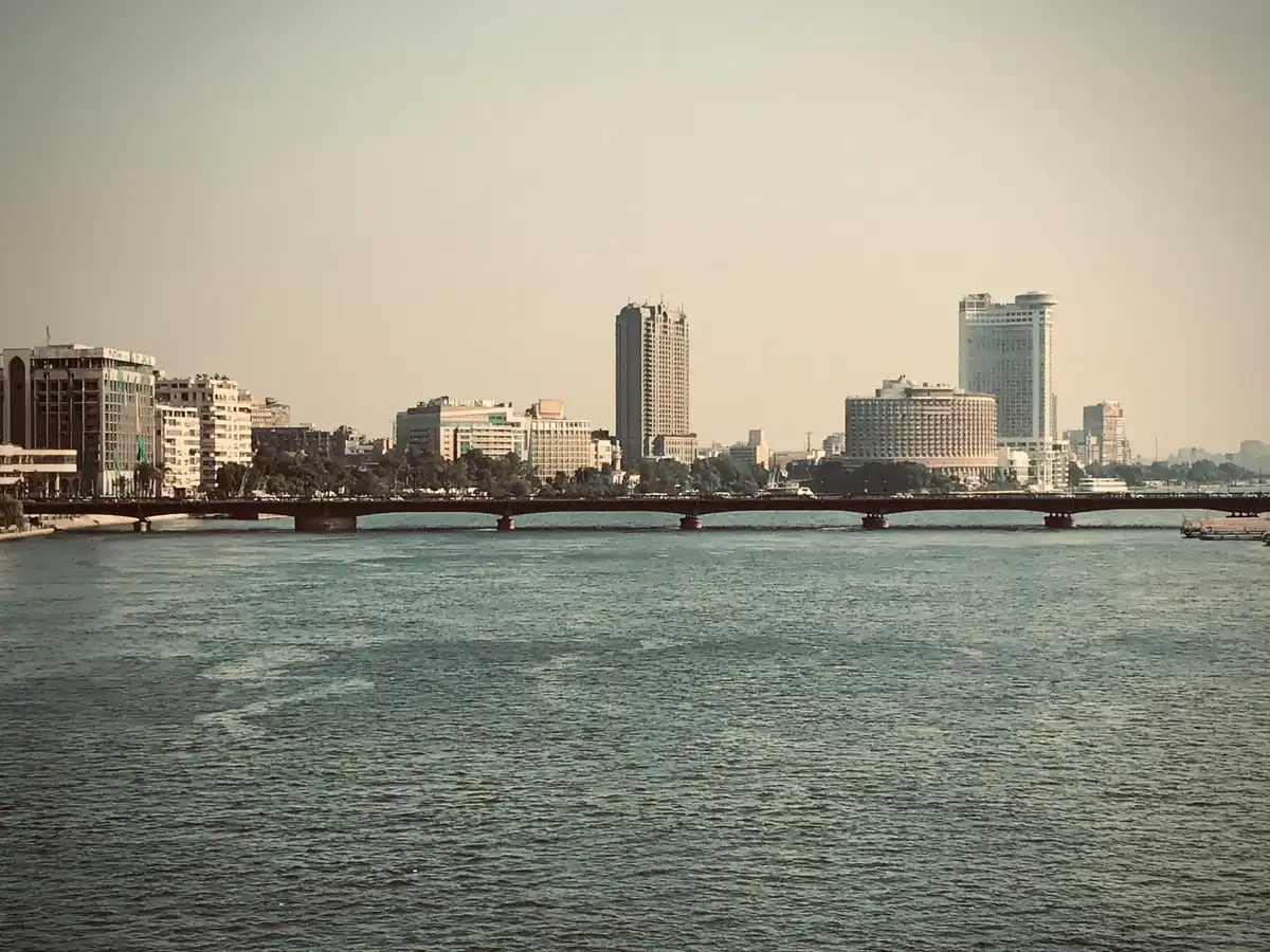 Water at Nile River in Cairo in daylight