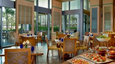 Restaurant interior at The Nile Ritz-Carlton Cairo