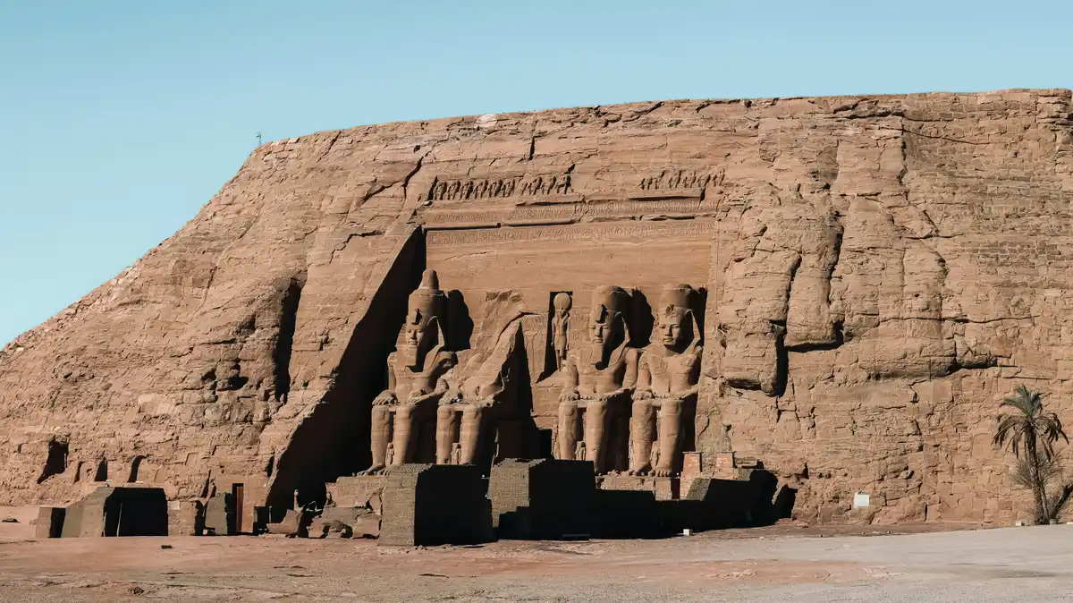 A temple at Abu Simbel in Aswan, Egypt