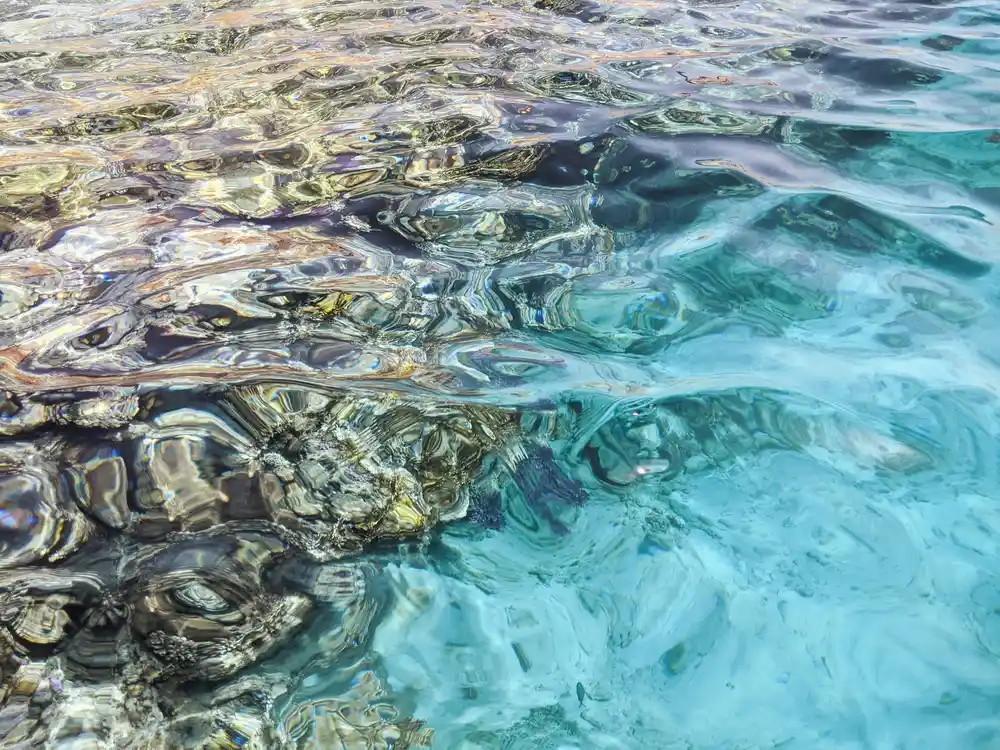 Water and stone at Red Sea reef in Hurghada