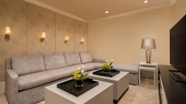 Media room in a suite at Marriott Mena House Cairo