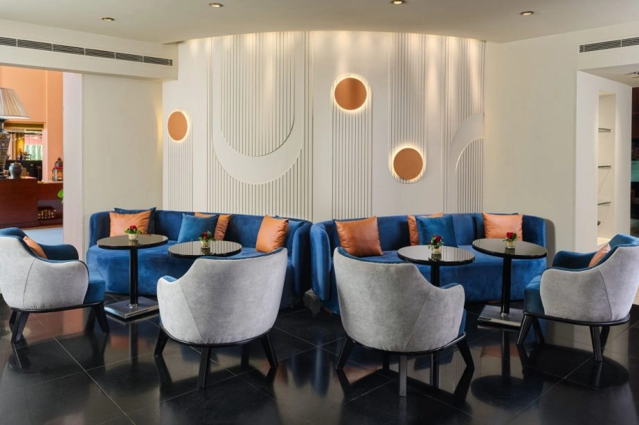 La Madeleine lounge seating area at Sofitel Cairo Nile El Gezirah