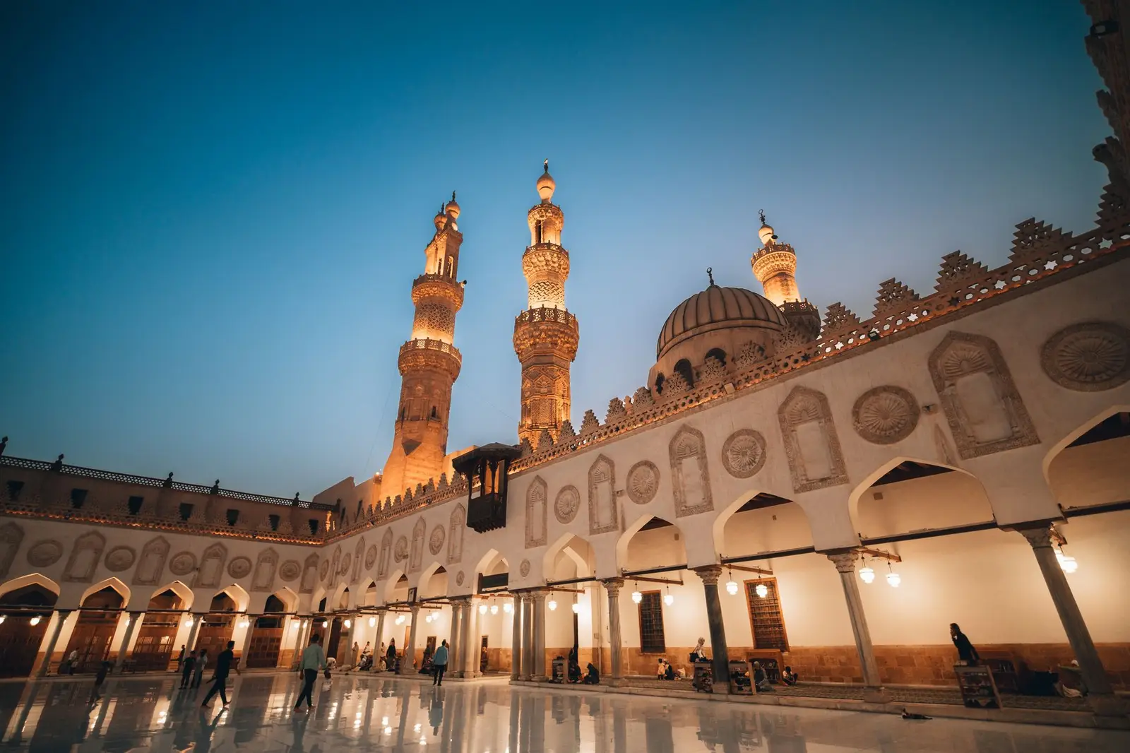 Al Azhar Mosque courtyard, Sunni Islam's spiritual and academic center
