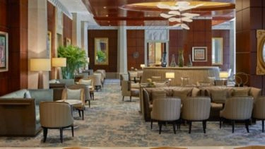 Lobby lounge at The Nile Ritz-Carlton Cairo